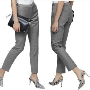 Reiss Wool Straight Leg Austin Trouser Gray Size 10